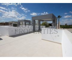 Moderno parque residencial en un ambiente de pueblo pequeño