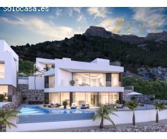 Maravillosa villa con piscina infinita privada en Calpe
