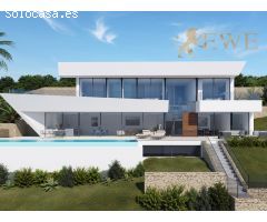 Villa moderna con vistas panorámicas al mar Mediterráneo en Benissa