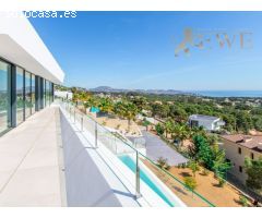 Villa moderna con vistas panorámicas al mar Mediterráneo en Benissa