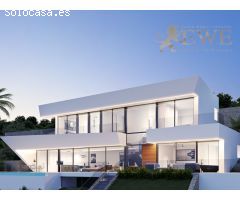 Villa moderna con vistas panorámicas al mar Mediterráneo en Benissa