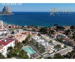 Chalet pareado con vista al mar en Calpe