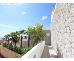 Chalet pareado con vista al mar en Calpe