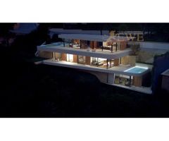 Refinada residencia con inmejorables vistas al mar en Moraira