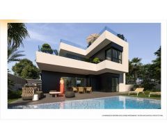 Chalets con piscina privada en Rojales.
