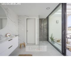 Villas con piscina privada en Altaona Golf & Country Village, Murcia.