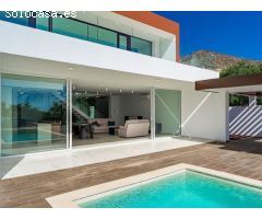 Chalet de nuev construcción con arquitectura moderna y todas las comodidades