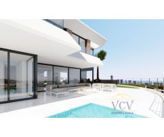 Villa de Lujo en Finestrat: Una Obra Maestra en Construcción con Vistas al Mar
