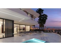 Villa de Lujo en Finestrat: Una Obra Maestra en Construcción con Vistas al Mar
