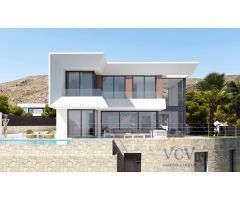 Villa de Lujo en Finestrat: Una Obra Maestra en Construcción con Vistas al Mar