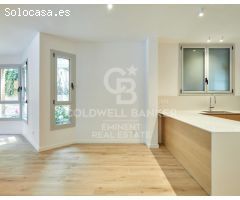 Exclusiva planta baja con patio en zona residencial de Gràcia