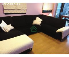 Piso de dos habitaciones con terraza, jardín y plaza de parking