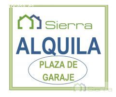 Plaza de garaje en alquiler