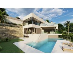Luminosa, nueva y moderna villa de 3 dormitorios, 3 cuartos de baño, 1 aseo,