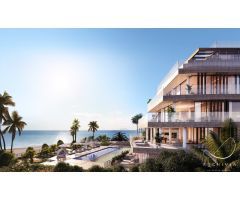Lujosos apartamentos de 2 y 3 dormitorios en 1ª línea de playa en urb. privada