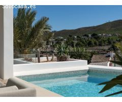 Villa Ca Salina - estilo Ibiza, a distancia a pie de la escuela internacional,