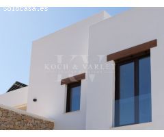 Villa Ca Salina - estilo Ibiza, a distancia a pie de una escuela internacional,