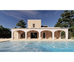 Finca Isabella - Proyecto, casa rustica de lujo en Benissa