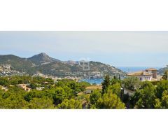 Villa mediterránea o solar con vistas panorámicas en Port dAndratx