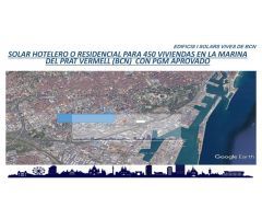 SOLAR PARA 480 VIVIENDAS EN LA MARINA DEL PRAT VERMELL -BCN
