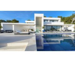 Impresionante villa al estilo minimalista con piscina infinity ET-0675-E