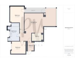 Apartamento de dos dormitorios con buen potencial de alquiler