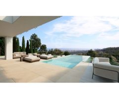 En construcción exclusiva villa de lujo orientación sur con vistas panorámicas