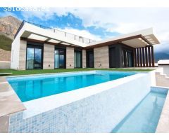 Chalet independiente de Obra Nueva en Polop, Alicante.
