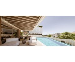 Apartamentos de obra nueva en primera planta con vistas al mar en Marbella