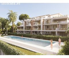 Lujosos bajos con jardín de 2 y 3 dormitorios en Estepona