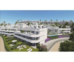 Apartamentos de obra nueva en primera planta con vistas panorámicas en Cancelada