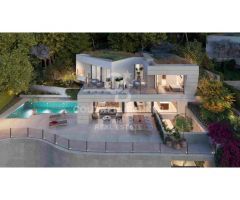 Villas modernas con 4-5 dormitorios con vistas al mar en Málaga Este