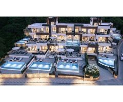 Villa duplex en primera línea de playa con piscina