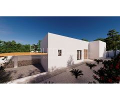 Proyecto de Villa de Lujo en una Sola Planta en Parcela Exclusiva en Moraira -
