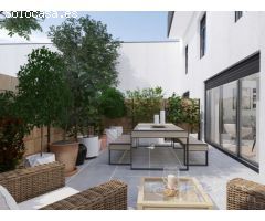 Planta baja a estrenar de dos habitaciones con terraza a escasos metros del