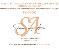 LOCAL EN FÁTIMA ZONA ALTA JUNTO AVD. VIRGEN DE FÁTIMA