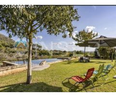 Chalet mallorquín con piscina y vistas en Inca