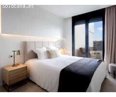 Moderno apartamento de 2 dormitorios con balcón privado