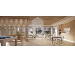 Moderno apartamento de 2 dormitorios con amplia terraza y sala de estar de