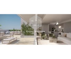 Moderno apartamento de 2 dormitorios con amplia terraza y sala de estar de