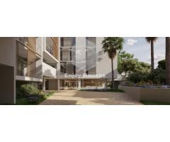 Moderno apartamento de 2 dormitorios con amplia terraza y sala de estar de