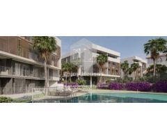 Moderno apartamento de 2 dormitorios con amplia terraza y sala de estar de