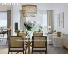 Moderno apartamento de 2 dormitorios con amplia terraza y sala de estar de