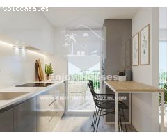 Moderno apartamento de 2 dormitorios con amplia terraza y sala de estar de