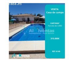 Ref A140 Venta de Casa de campo en Cartama