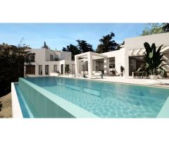 Villa contemporánea en construcción en un entorno muy bonitos de Sotogrande Alto