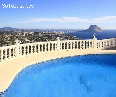Villa con hermosas vistas sobre la bahía de Calpe