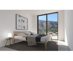 Villa moderna de estilo minimalista con vistas panorámicas en Pedreguer