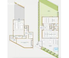 Pareado de 3 dormitorios y 3 baños al pie de una de las mejores playas de Marbella. Obra Nueva