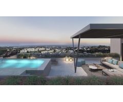 Ático de 3 dormitorios, 3 baños y solarium con vistas a Benahavís y el litoral de Marbella